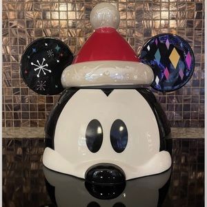 Disney Mickey Christmas Cookie Jar